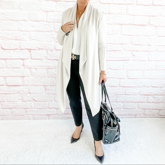 Fifteen Twenty Cream Long Cardigan Xs 